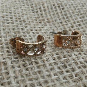 Avon Rose Gold Colored Earrings with Sets